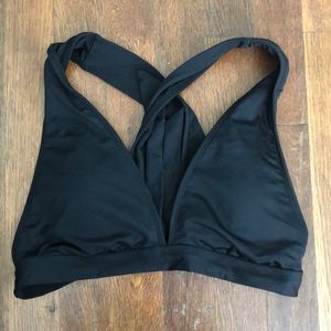 NWT black bathing suit top